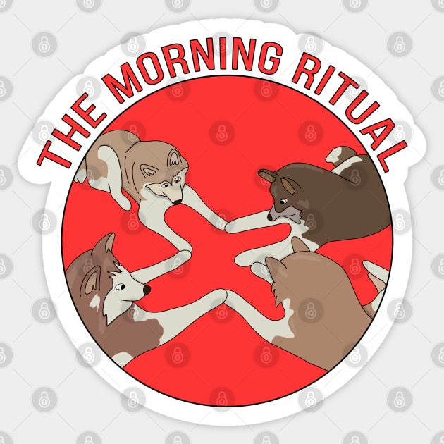 The Morning Ritual Sticker by DiegoCarvalho